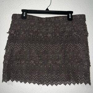 American Eagle Outfitters Women's Tiered Lace Skirt